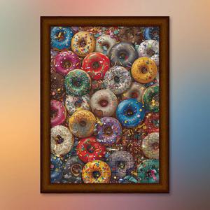 도넛 컬렉션 직소퍼즐 액자세트 1000피스