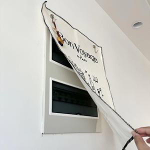 [해외] 북유럽 모던 인테리어 패브릭 포스터 두꺼비집 가리개 인터폰 커버