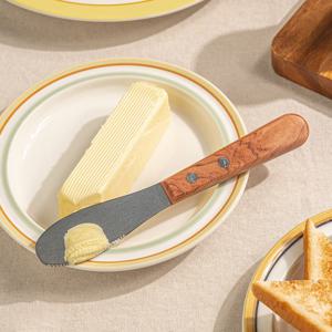 캐주얼 우드 핸들 커트러리 버터나이프 샌드위치 스프레더