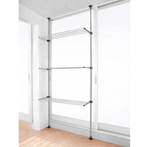 수직폴 건조대 SJG1027-4(80) 세로높이 최대 270CM  선반4단 80CM