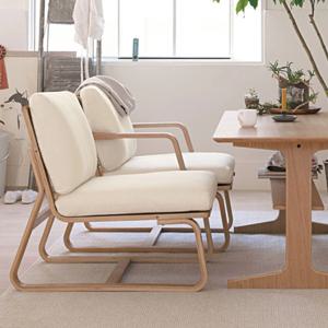 리빙 다이닝 소파 체어 떡갈나무 (팔걸이/커버 옵션선택)