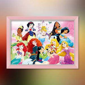 디즈니 프린세스 - 캐슬 (오버사이즈) 직소 퍼즐+액자 세트 디즈니 애니메이션 100피스