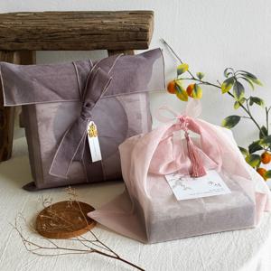 유화 보자기 명절 답례품 고급 선물포장 크리스탈 노방 보자기 1개