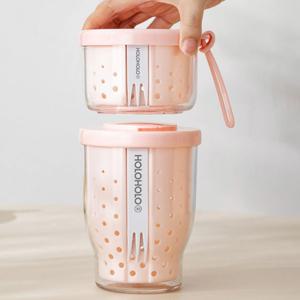 후르츠팟 1+1 세트 과일통 후루츠팟 과일컵 샐러드 도시락통 밀프랩 푸드자