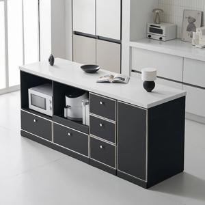 노바 E0 인조대리석 광파오븐 서랍 수납 아일랜드 홈바 식탁 2000 2color