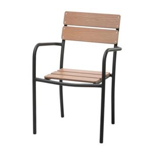 카페 정원 야외용 튼튼한 철제 오크 팔걸이 의자 체어 파라솔 가든 테라스