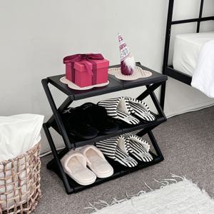 클로버쉐입 접이식 신발정리대 현관 실내화 신발장 3단 4단