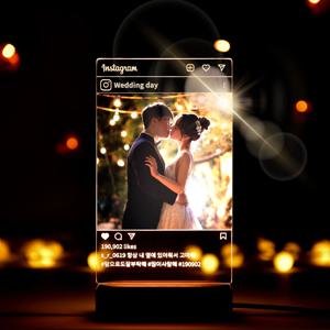 인스타그램 인생샷 포토 아크릴 LED 무드등