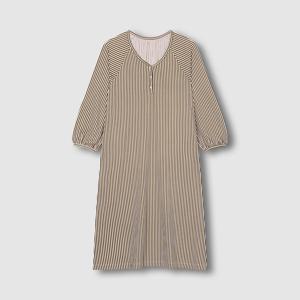 여 피치스킨 7부 셔링 파자마 원피스 (3 sizes)(3 colors)