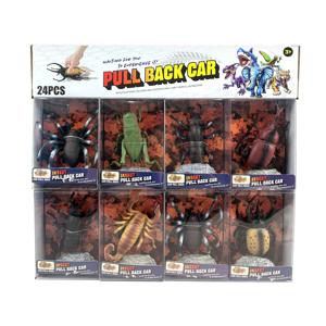 리얼 피규어 랜덤 풀백카 24P 세트 (곤충)