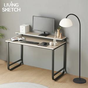 국내제작 캠브리지 1200X700 낮은 선반형 1단 A타입 책상 E0등급 컴퓨터 학생용 6