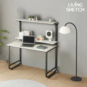 국내제작 캠브리지 1200X700 높은 선반형 2단 A타입 책상 E0등급 컴퓨터 학생용 6