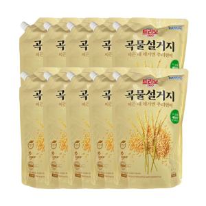 트리오 곡물설거지 우리현미 주방세제 리필 1.2L x 10개(1박스)