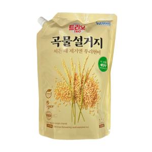 트리오 곡물설거지 우리현미 주방세제 리필 1.2L