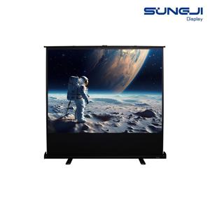 빔프로젝터 스크린 포터블 유압식 휴대용 캠핑 가정용 롤러블