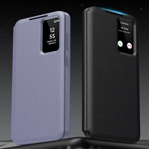 갤럭시 S26 케이스 S25 S24 S23 S22 FE 가죽 플립 뷰커버