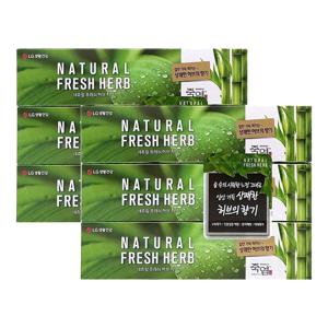 죽염 네츄럴 프레쉬 허브치약 대용량 160gx6개 / 구취제거