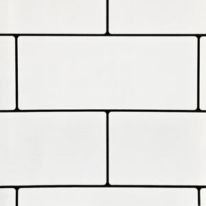 타일벽지 825 화이트 1롤(5평) 106cmx15.5m 주방 카페 감성 인테리어 오염방지