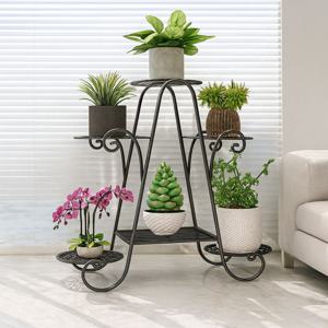 엔틱 철제 화분진열대 스탠드 플랜트랙 화분선반 다육이 진열대 스탠드 화분대 수납대 미니정원