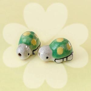 행운의 거북이 행복 미니 도자 행부기 피규어 펜던트