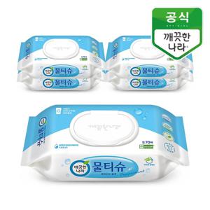 물티슈 페퍼민트 블루 캡형 70매 5개