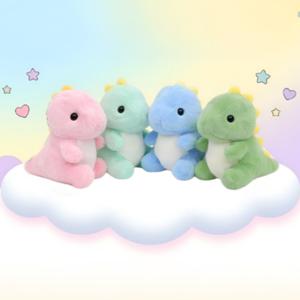 파스텔 공룡 키링 차키 키홀더 귀여운 열쇠고리 가방고리 학생 행운 부적 커플템