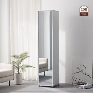 베노아 400 원룸 자취방 슬림한 이동식 옷수납장 전신거울 키큰 옷장