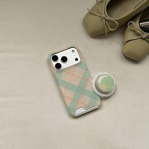 misty check 디자인 맥세이프 카드수납 폰케이스