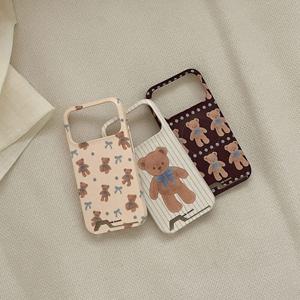 cocoa teddy 디자인 맥세이프 카드수납 폰케이스