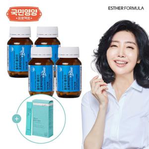 여에스더 울트라 프로바이오틱스 유산균(블루) 8개월분 (390mg x 60캡슐 x 4병)+알파CD 1박스