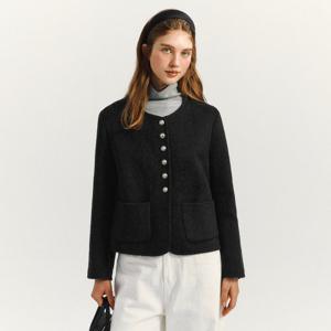 마리끌레르 울 버튼 핸드메이드 자켓(MAFDJK05NDG)