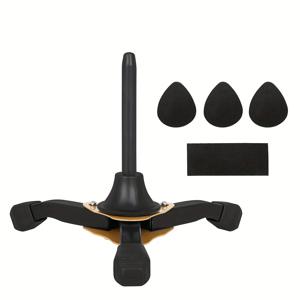 TEMU 휴대용 접이식 두꺼운 클라리넷 플루트 삼각대, 분리형 목관 악기 스탠드.