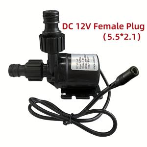 TEMU 1개 DC 12V 미니 워터 펌프 800L/H 브러시리스 모터 다이빙 수족관 워터 펌프 연못 분수 어항 정원용 퀵 조인트 5.5*2.1 암호 플러그