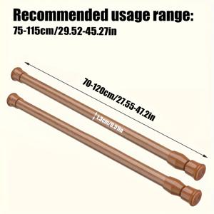 TEMU 2개입 드릴 불필요 다기능 텔레스코픽 로드, 간편한 설치, 옷장, 신발장, 주방 및 욕실에 적합, 가정 필수 욕실 용품