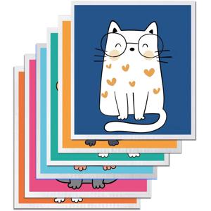 TEMU 3/6개 스웨덴 식기 수건, 주방 청소 천, 셀룰로스 스펀지, 재사용 가능한 청소 천, 재사용 가능한 티슈, 세탁 가능, 초흡수, 빠른 건조, 가정용 청소 도구, 야외 및 RV 주방 청소 도구, 귀여운 고양이