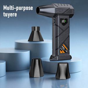 TEMU 압축 공기 진공 청소기, 강력한 바람 압력을 갖춘 다기능 휴대용 터보 제트 팬, 자동차 및 가정 청소에 적합, USB 충전식 여름 냉각 팬, 고속 브러시리스 모터 특징|차량용선풍기|서큘레이터선풍기