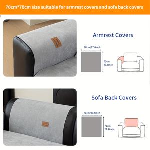 TEMU 1개 단색 소파 커버, 라이트 럭셔리 미끄럼 방지 착용형 - 사계절 및 반려동물 친화적, 거실, 침실, 사무실 등 홈 데코에 완벽한 아늑함 제공