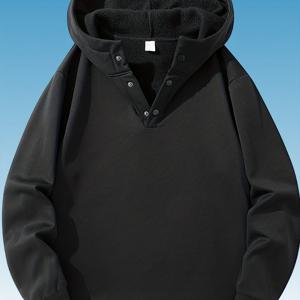 TEMU 원피스 남녀공용 후드 스웨트셔츠 | 피트니스, 스키, 사이클링 및 다양한 야외 활동에 적합, 가을-겨울 기모 안감 두꺼운 캐주얼 후드티