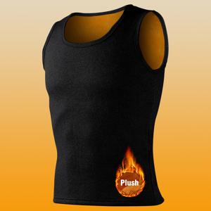 TEMU 겨울용 골든 양면 안감 두꺼운 보온 조끼 - 남성, 청소년 슬림핏 언더웨어 조끼|남자셔츠|나시티|남자옷