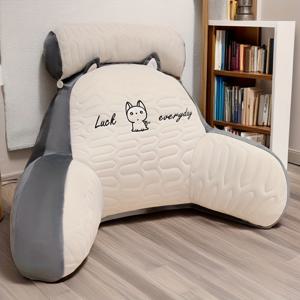 TEMU 내부 쿠션까지 포함된 매우 편안한 독서 베개. 하체 뒷목을 위한 인체공학적 지지력을 제공하며, 부드러운 허리 패드, 통기성 좋은 냉감의 원단, 조절 가능한 디자인으로 침대에 완벽하게 적합합니다.|이불|소파|허리보호대