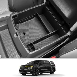 TEMU 2025년형 기아 카니발 2022-2025 LX LXS EX SX SX 센터 콘솔 정리 트레이 액세서리 중간 콘솔 수납 박스