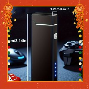 TEMU USB Type-C 충전식 전자 라이터, USB 전원 휴대용 라이터, 양초, 캠핑, 하이킹, 바비큐, 벽난로에 적합 - USB-C 장치와 호환, 발렌타인데이, 아버지의 날 남성용 이상적인 선물 - 펌프/부싯돌/성냥 불필요