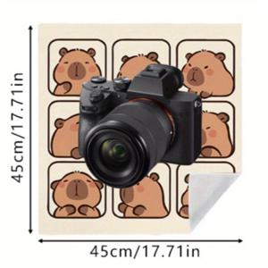 TEMU 1개, [자체 접착 마법 랩핑 천] 카피바라 패턴이 있는 대형 방지 및 스크래치 방지 랩핑 천, 세탁 가능하고 내구성이 뛰어난 고양이 침대 담요, 장난기 많은 고양이를 위한 그루밍 및 진정 타월로 디자인된, 다용도 여행 보관 천, 카메라 및 노트북 보호 랩핑 천