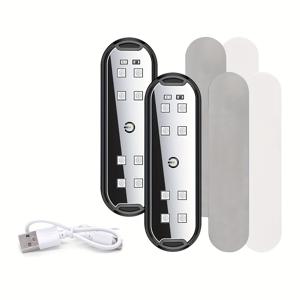 TEMU 자동차 도어 센서 조명, 충돌 방지 도어 라이트, 컬러풀 LED 앰비언트 라이트, 독서등