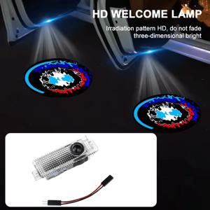 TEMU 1개 LED 차량 문 로고 프로젝터 엠블럼 | BMW E90 E91 E92 E60 E61 F11 F10 F07 E63 E64 F12 F13 F30 E87 F20용 웰컴 라이트, 12V, 배터리 없음