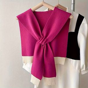 TEMU 엣지의 숄, 스카프 케이프 조끼입니다. 이 제품은 작고 가는 체형 여성에게 더 적합합니다.