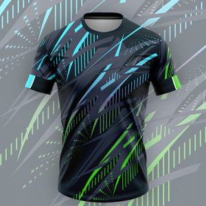 TEMU 남성용 티셔츠 - 네온 그린 & 블루 네온 액센트 - 빠른 건조 - 찢어짐 방지 운동 상의 - 스트레칭 가능한 체육관, 러닝, 요가, 트레이닝용 셔츠 - 통기성 좋은 남성 & 청소년용 근육 셔츠 - 가벼운 운동복 (블랙/네온 컬러), 오버사이즈 체육관 셔츠|남자셔츠|나시티|헬스복