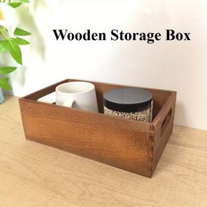 TEMU 빈티지 우드 데스크탑 수납함 - 내부 및 외부 페인트 처리된 고체 목재 정리함, 사무실용 펜 연필 종이 정리 우드 그레인 박스, 목재 컨테이너