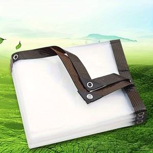 TEMU 스타더스트 H 천공형 투명 방수포 온실 건축용 단열 방수 필름 눈 보호 방한용 야외 캠핑용 마당용 비닐 장막 보호 및 방진