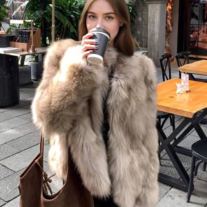 TEMU 여성용 겨울 코트 - 럭셔리 폭스 모양 퍼 재킷, 정장 및 일상복을 위한 우아한 아우터웨어, 무전원 따뜻함, 쉬운 관리 패션 추운 날씨 의류, 여성 겨울 코트, 시즌 패션, 시크 디자인, 마감, 스타일리시 자켓, 캐주얼 웨어, 고품질 마감, 패션 구매자